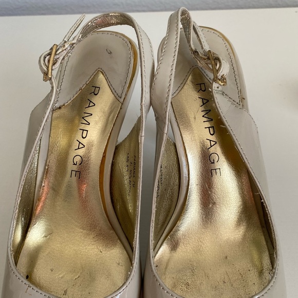 Rampage Slingback Heels Cream Womens Size 7 M - Picture 11 of 15